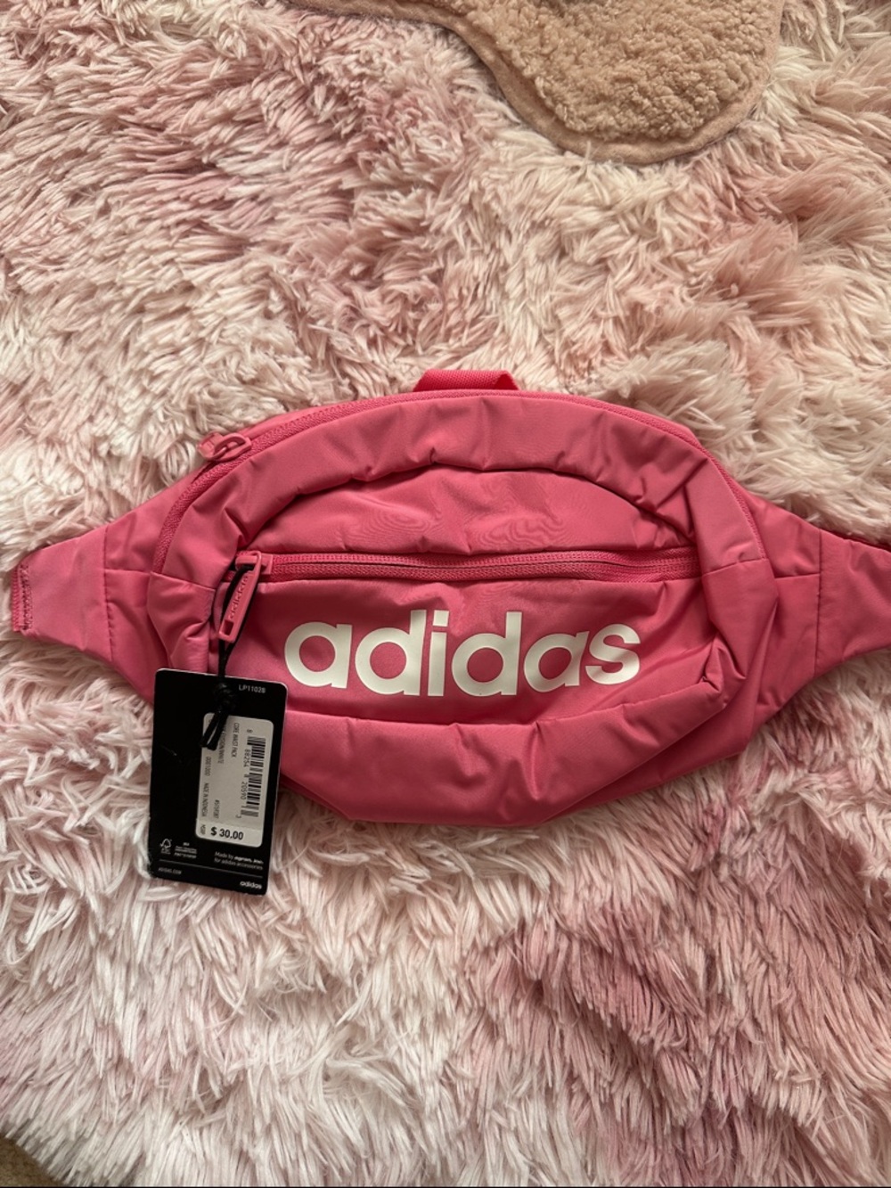 adidas Pink Logo Waist Pack